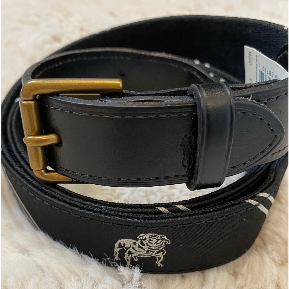 Polo Ralph Lauren Belt Bulldog Design